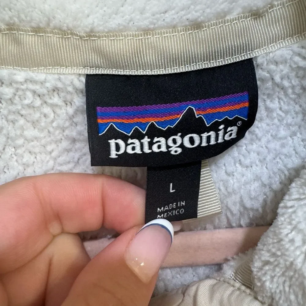 Patagonia Women’s Re-Tool Snap-T Pullover – Raw Linen / White X-Dye – Size Large - Picture 3 of 5